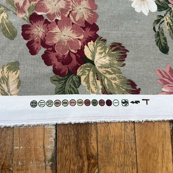 Upholstery-Weight Fabric Floral Screen Print Design by Richloom 57" X 104" yards - Picture 3 of 8